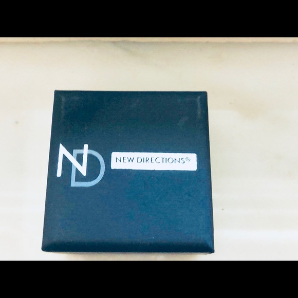 New Direction Silver-Tone Blue & White Band - Picture 5 of 7